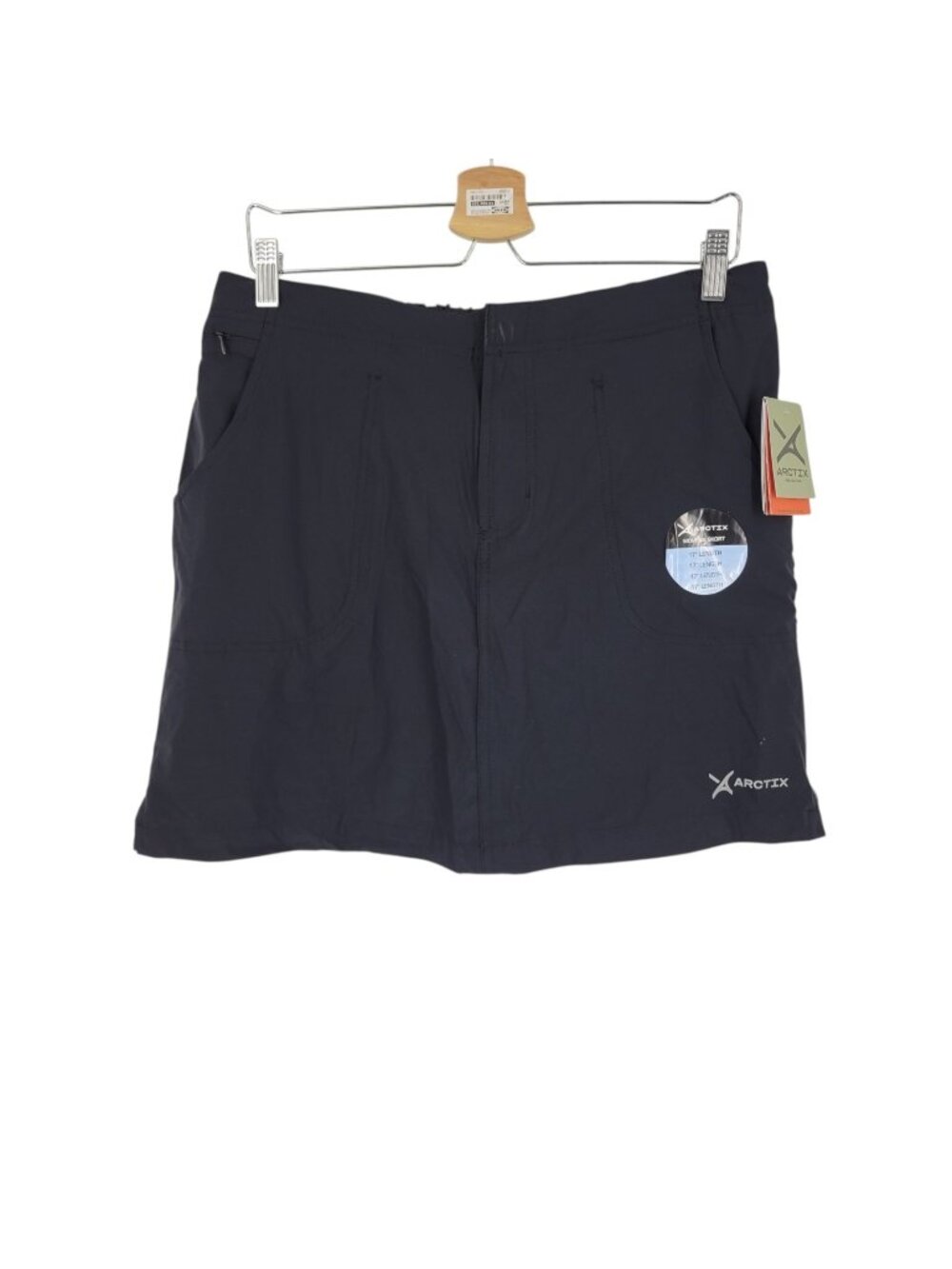 Arctix L Women's Skort Black 17" Stretch Hiking Golf Outdoor NWT